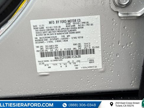 Certified 2021 Ford EcoSport S image 14