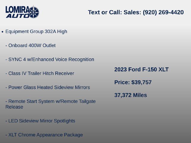 Used 2023 Ford F150 XLT w/ Equipment Group 302A High AWD/4WD image 6