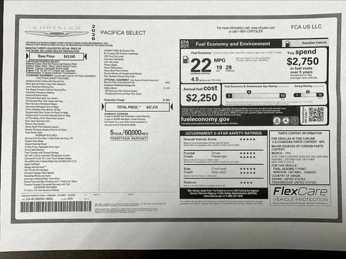 New 2026 Chrysler Pacifica Select image 14