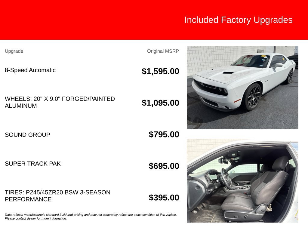 Used 2018 Dodge Challenger R/T w/ Sound Group RWD image 5