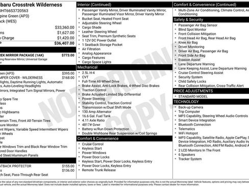 Used 2025 Subaru Crosstrek 2.5i Wilderness w/ Crosstrek Mirror Package image 19