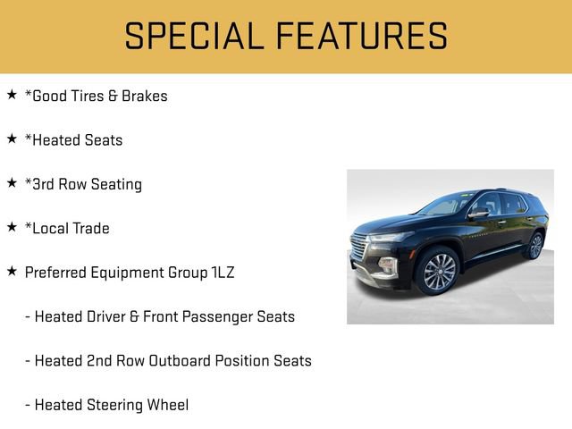 Used 2022 Chevrolet Traverse Premier w/ LPO, Floor Liner Package AWD/4WD image 6