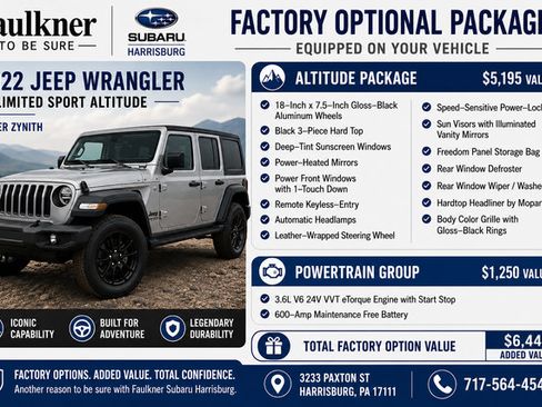 Used 2022 Jeep Wrangler Unlimited Sport AWD/4WD image 2