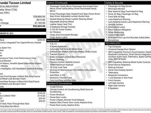 Used 2021 Hyundai Tucson Limited AWD/4WD image 29