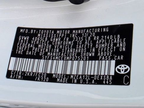 Used 2021 Toyota Corolla SE w/ Carpet Mat Package (TMS) FWD image 30