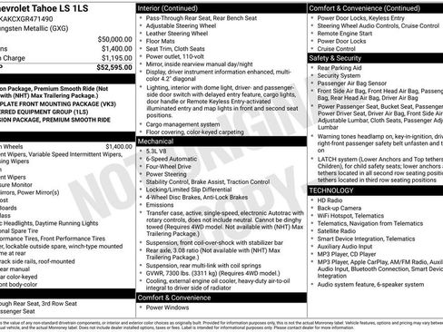 Used 2016 Chevrolet Tahoe LS AWD/4WD image 5