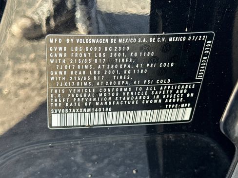 Used 2022 Volkswagen Tiguan S AWD/4WD image 27