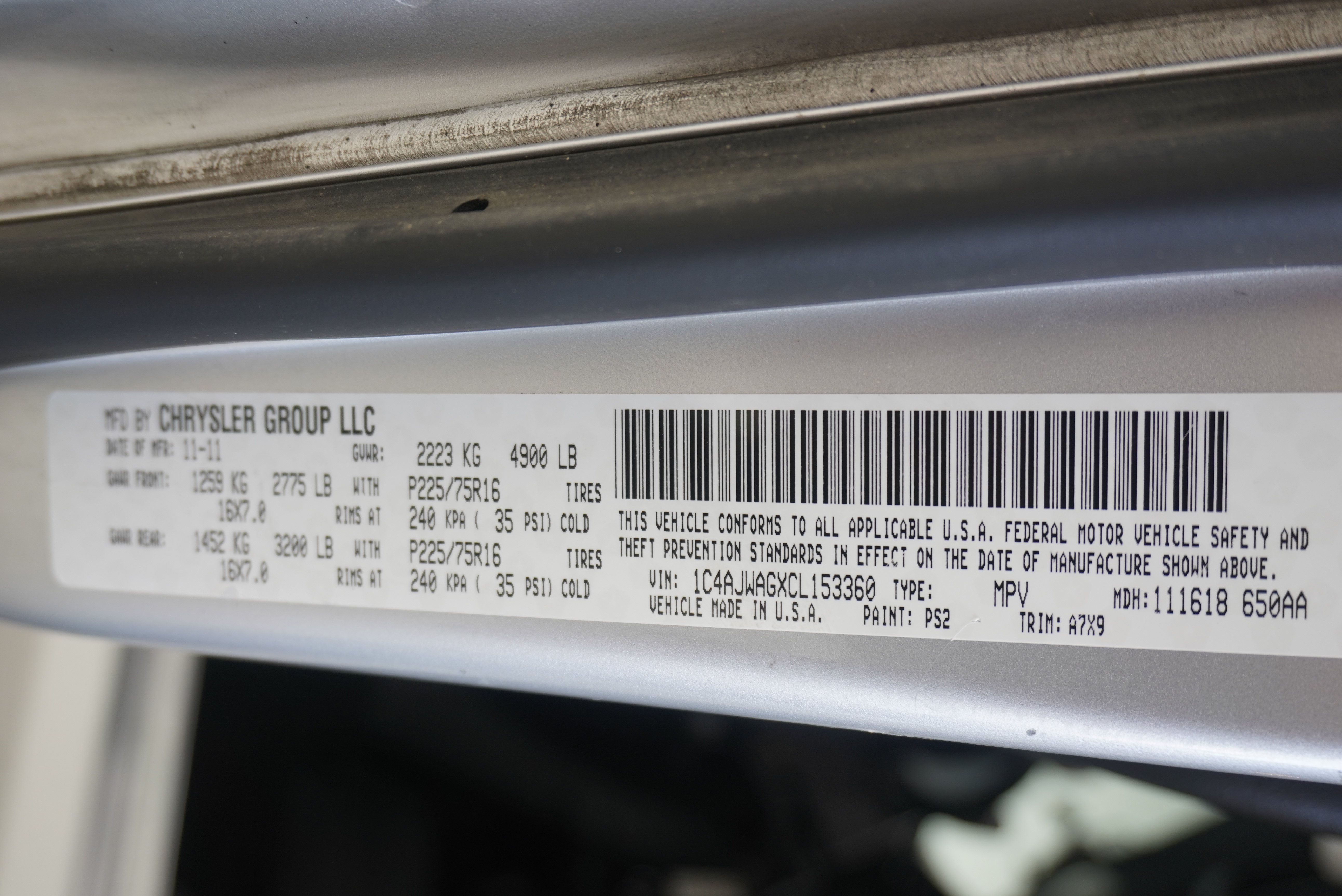 Used 2012 Jeep Wrangler Sport AWD/4WD image 25