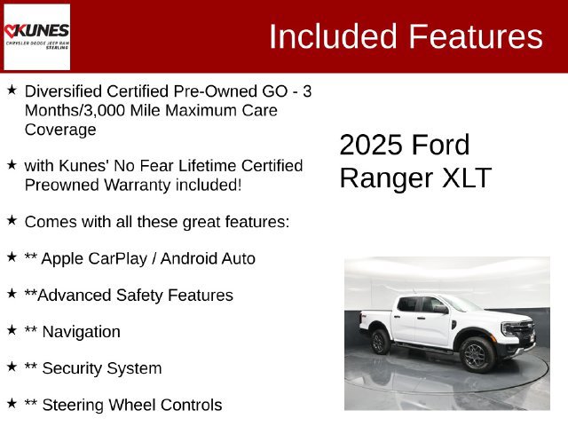 Used 2025 Ford Ranger XLT w/ FX4 Off-Road Package AWD/4WD image 2