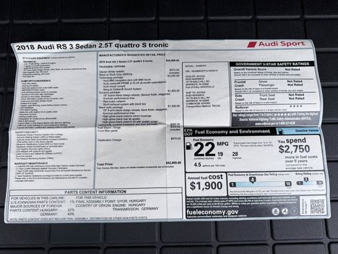 Used 2018 Audi RS 3 image 45