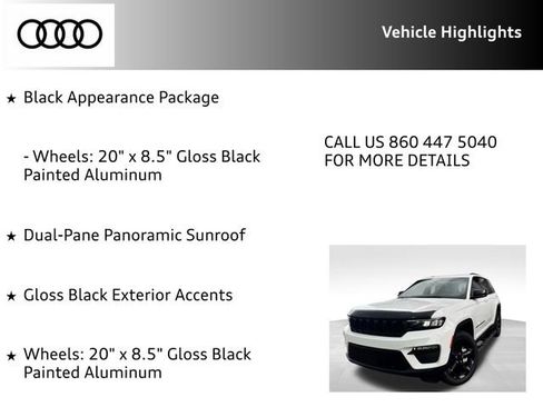 Used 2025 Jeep Grand Cherokee Limited w/ Black Appearance Package AWD/4WD image 14