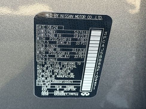 Certified 2025 INFINITI QX50 Luxe AWD/4WD image 57