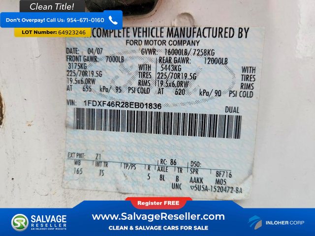 Used 2008 Ford F450 2WD Regular Cab Super Duty image 16