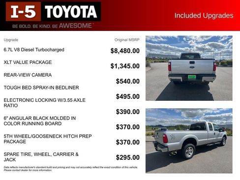 Used 2016 Ford F350 XLT w/ XLT Value Package AWD/4WD image 7