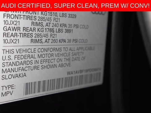 Used 2023 Audi Q8 Premium w/ Convenience Package AWD/4WD image 29