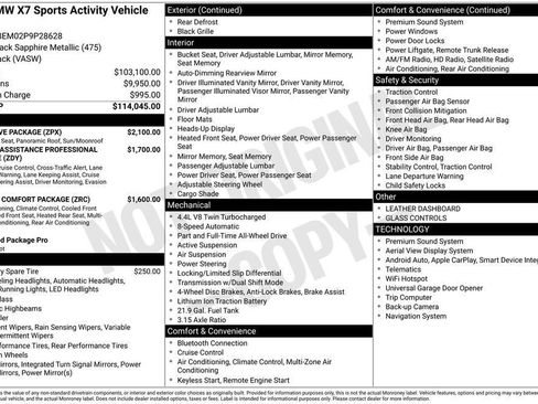 Used 2023 BMW X7 M60i w/ Executive Package AWD/4WD image 41
