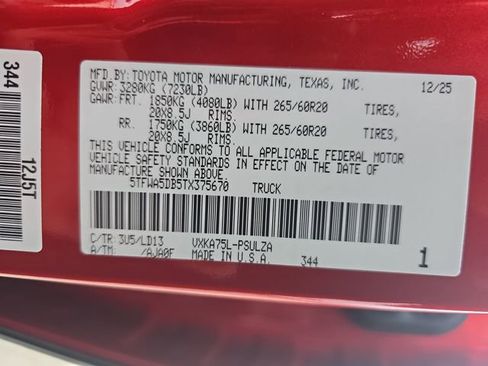 New 2026 Toyota Tundra Limited image 33