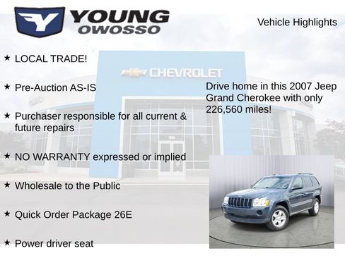 Used 2007 Jeep Grand Cherokee Laredo AWD/4WD image 7