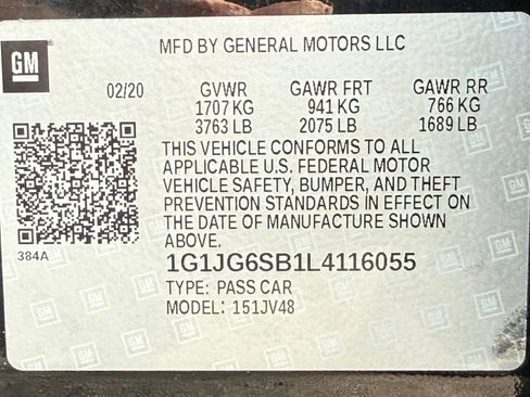 Used 2020 Chevrolet Sonic LT image 14