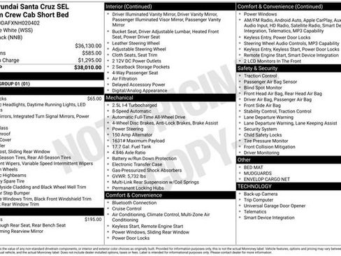 Used 2022 Hyundai Santa Cruz SEL Premium AWD/4WD image 32