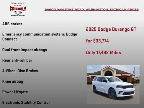 Used 2025 Dodge Durango GT w/ Blacktop Package AWD/4WD image 25