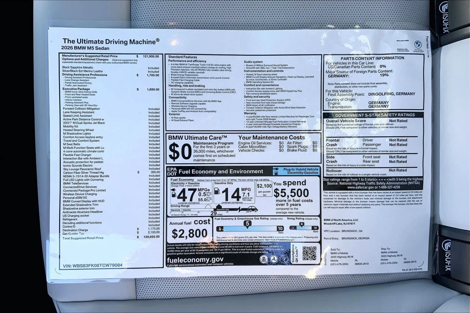 Used 2026 BMW M5 w/ Executive Package AWD/4WD image 20