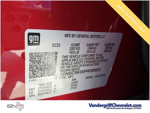 Used 2023 Chevrolet Tahoe Premier RWD image 34