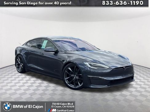 Used 2021 Tesla Model S Plaid AWD/4WD image 1