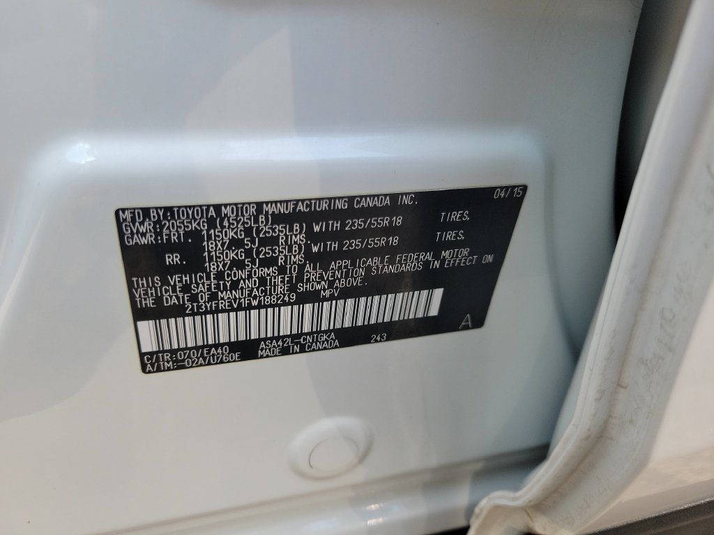 Used 2015 Toyota RAV4 Limited w/ Technology Package FWD image 35