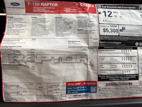 Used 2025 Ford F150 Raptor w/ Equipment Group 803A Raptor R image 27