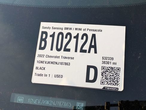 Used 2022 Chevrolet Traverse RS image 7