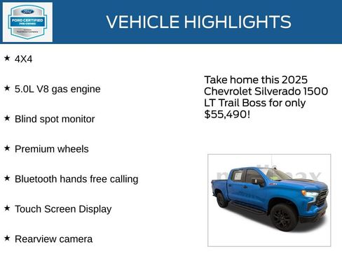 Used 2025 Chevrolet Silverado 1500 LT Trail Boss w/ Convenience Package II image 23