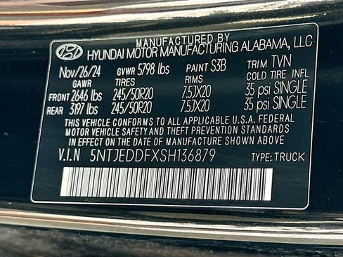 Used 2025 Hyundai Santa Cruz Limited AWD/4WD image 34