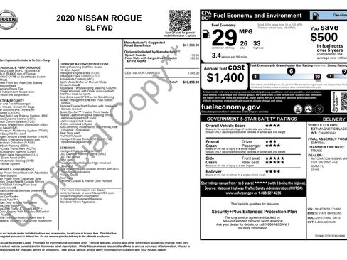 Used 2020 Nissan Rogue SL FWD image 4