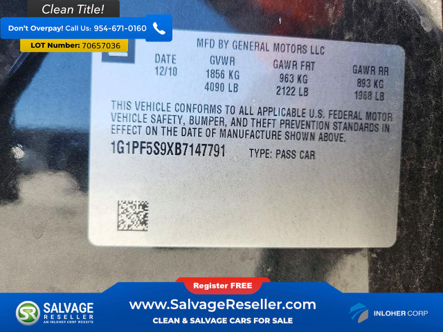 Used 2011 Chevrolet Cruze LT FWD image 16
