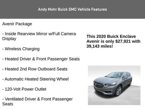 Used 2020 Buick Enclave Avenir w/ Avenir Technology Package image 12