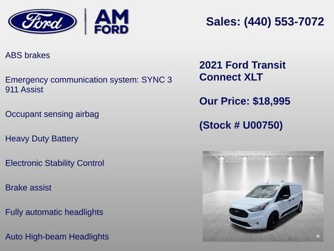 Used 2021 Ford Transit Connect XLT FWD image 12