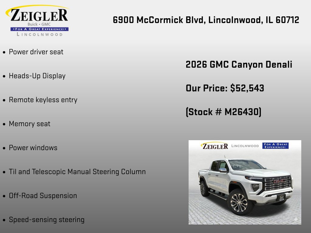 New 2026 GMC Canyon Denali AWD/4WD image 18