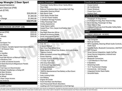 New 2026 Jeep Wrangler Sport AWD/4WD image 25