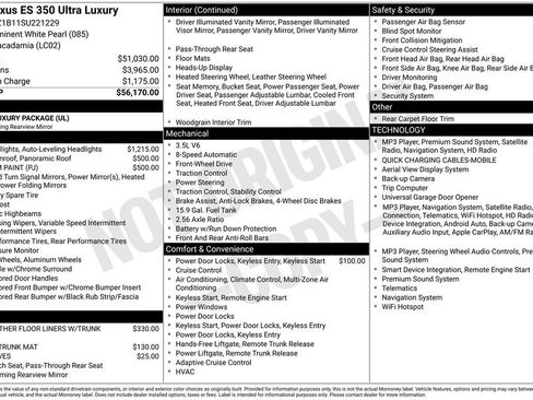 Used 2025 Lexus ES 350 Ultra Luxury FWD image 4