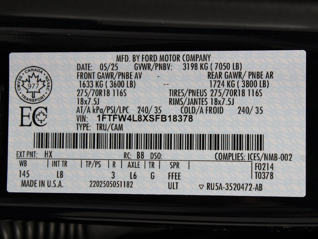 Used 2025 Ford F150 Tremor w/ Bed Utility Package AWD/4WD image 82