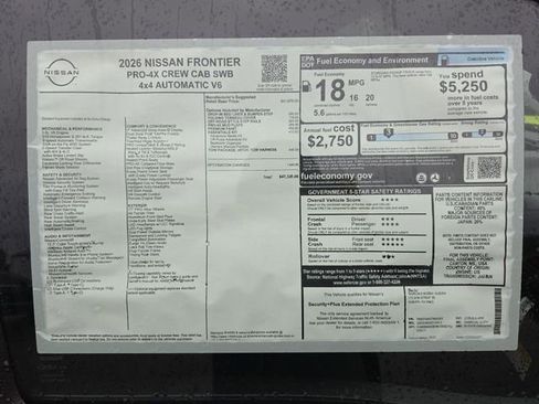 New 2026 Nissan Frontier PRO-4X w/ Tow Package AWD/4WD image 33