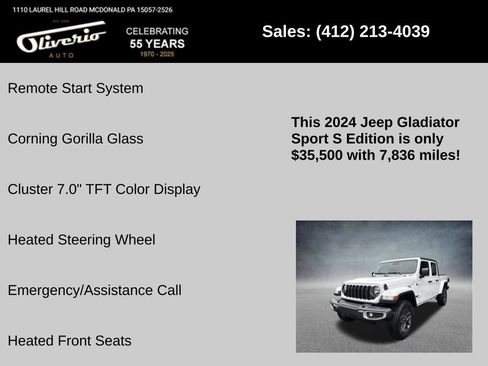 Used 2024 Jeep Gladiator Sport AWD/4WD image 16
