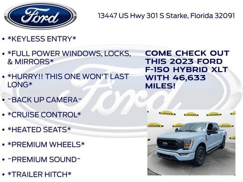 Certified 2023 Ford F150 XLT w/ Equipment Group 302A High AWD/4WD image 12