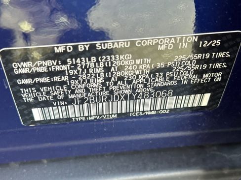 New 2026 Subaru Outback Touring XT AWD/4WD image 33