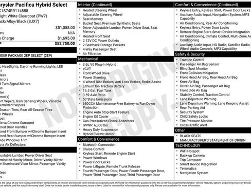 Used 2024 Chrysler Pacifica Select image 9