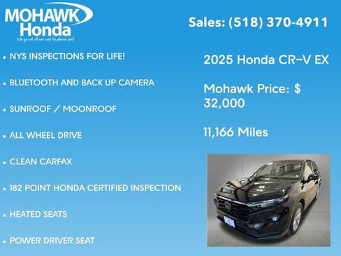 Certified 2025 Honda CR-V EX image 8