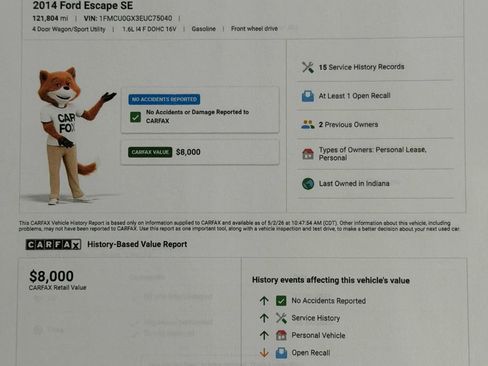 Used 2014 Ford Escape SE FWD image 2