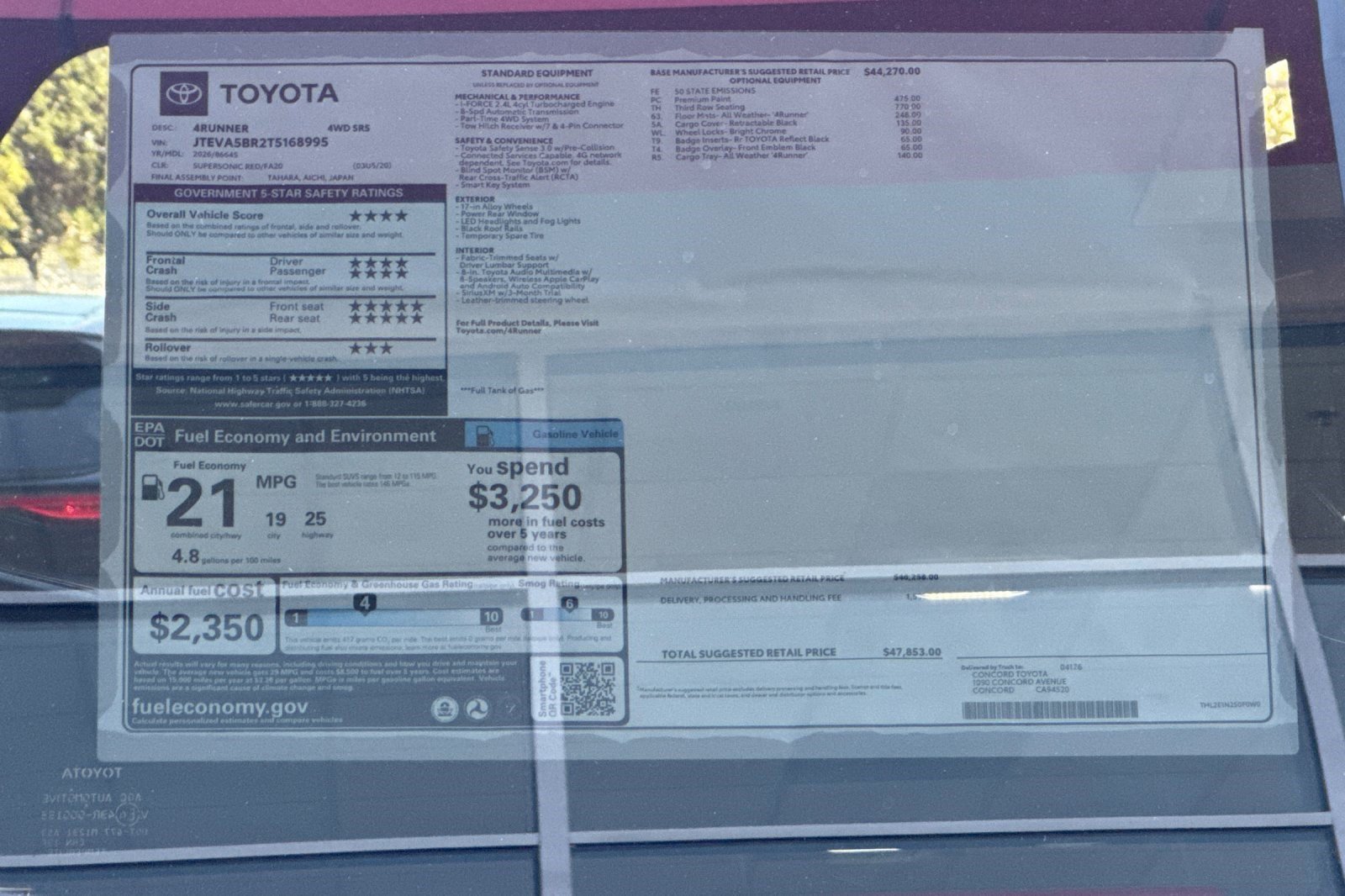 New 2026 Toyota 4Runner SR5 AWD/4WD image 29