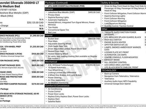 New 2026 Chevrolet Silverado 3500 LT AWD/4WD image 28